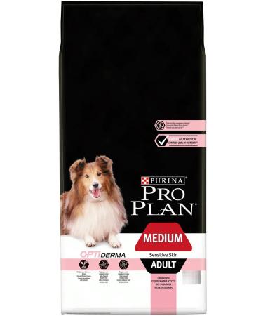 PRO PLAN Dry food for dogs Medium Adult Optiderma 14kg - Buy Online on GoSupps.com