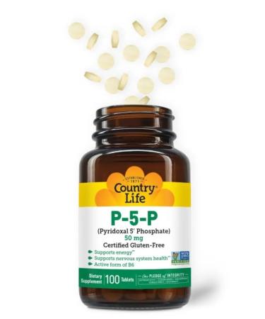 Country Life P5P Vitamin B6 Iherb Pyridoxal-5-phosphate 50 mg - Buy Online on GoSupps.com