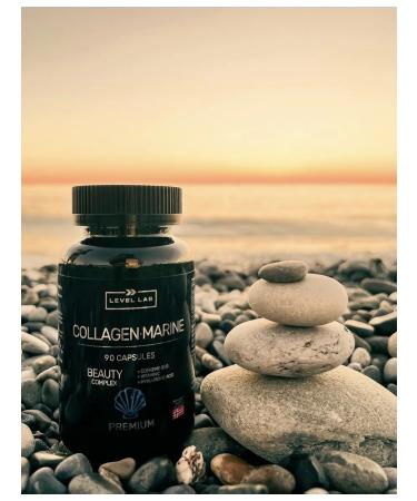LEVEL LAB Sea collagen capsule with vitamin C - Buy Online on GoSupps.com