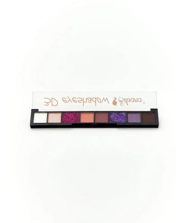 Silvana Official Palette of shadows for the eyelids 3D shimmering and matte nude No. 6