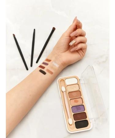 Silvana Official Palette of shadows for eyelids flickering and matte nude No. 3 - Buy Online on GoSupps.com