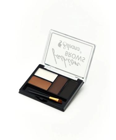 Silvana Official Eyebrow shadows brown palette Fashion Brows tone # 3 - Buy Online on GoSupps.com