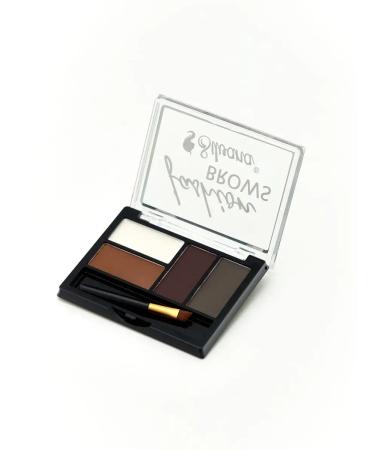 Silvana Official Eyebrow Shadows Brown Fashion Brows Palette No. 2 - Buy Online on GoSupps.com