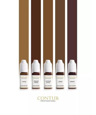 Contur Professional Brown -haired mineral pigment for eyebrow tattooing Contur Pro - Buy Online on GoSupps.com