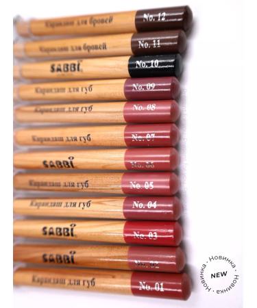 Sabbi Cosmetics A set of cosmetic pencils for lips and eyes - Buy Online on GoSupps.com