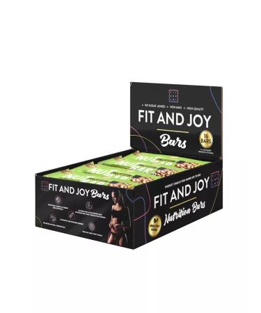 FIT AND JOY Protein bars without sugar with nuts set 16pcs - Buy Online on GoSupps.com