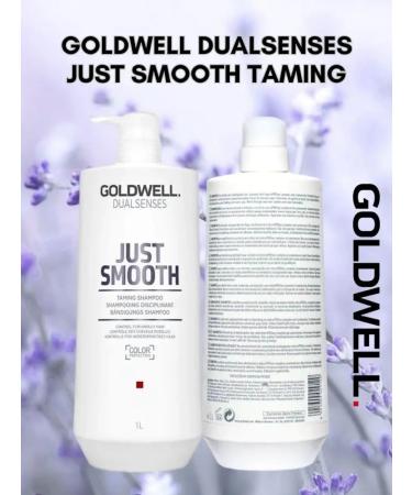 Goldwell Just Smooth Taming shampoo for naughty hair 1000 ml - Buy Online on GoSupps.com