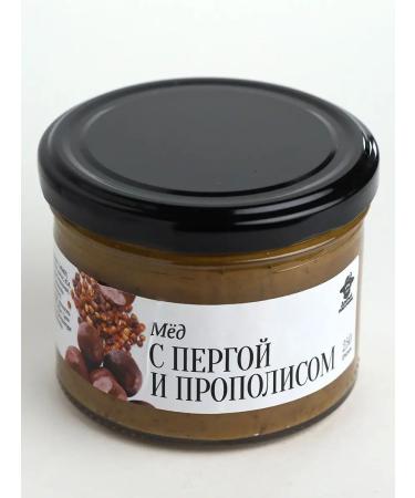 The Good Beekeeper Honey with perga and propolis 250 g in a glass jar - Buy Online on GoSupps.com
