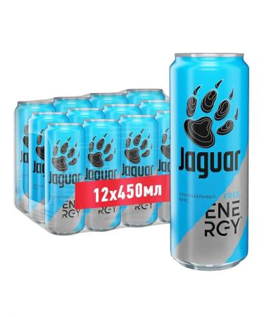 Jaguar Energy Drink Energetic Jaguar Free 0.45 l. x 12 pcs. F
