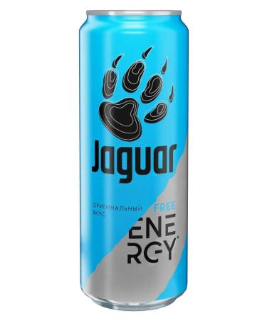 Jaguar Energy Drink Energetic Jaguar Free 0.45 l. x 12 pcs. F - Buy Online on GoSupps.com