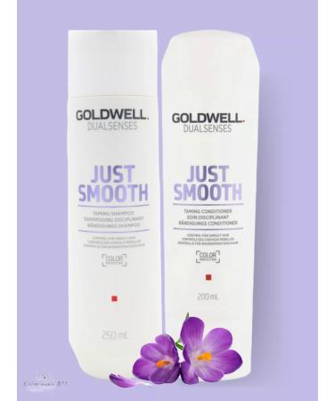 Goldwell Just smooth shampoo and air conditioning for naughty hair