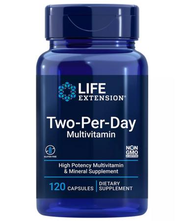Life extension Two-per-day multivitamins complex 120 capsules - Buy Online on GoSupps.com