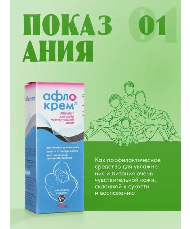 Aflokrem Cream for sensitive skin Emolent 50 ml 0+ - Buy Online on GoSupps.com