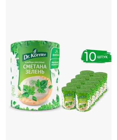 Dr Corner Breads rice sour cream greens without gluten 10pcs of 80g - Buy Online on GoSupps.com