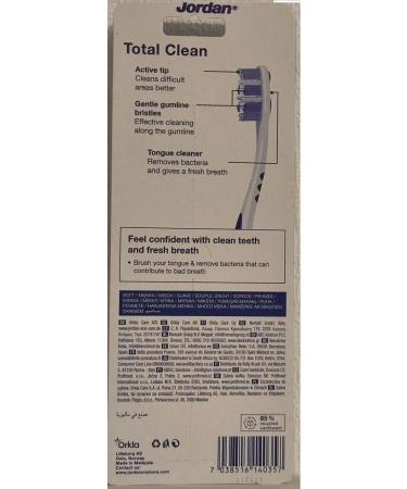 Jordan* Set of denture 4pcs Total Clean Soft Soft - Buy Online on GoSupps.com