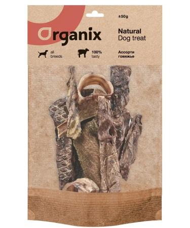 Organix Premium treats for dogs assorted beef