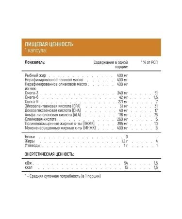 Yobaton Omega 3 6 9 fish oil 60 capsules - Buy Online on GoSupps.com