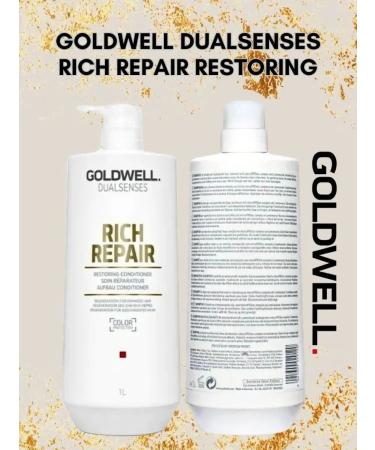 Goldwell Rich Repair air conditioning for damaged hair 1000 ml - Buy Online on GoSupps.com