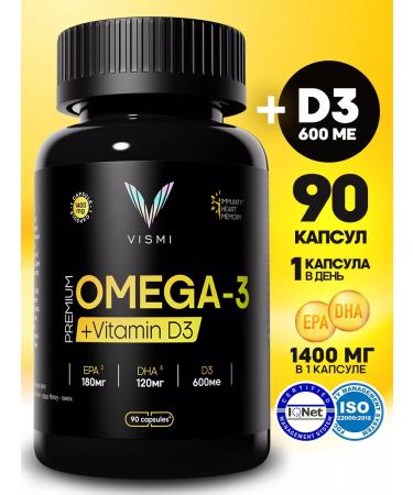 Vismi Omega-3 + vitamin D3 90 capsules