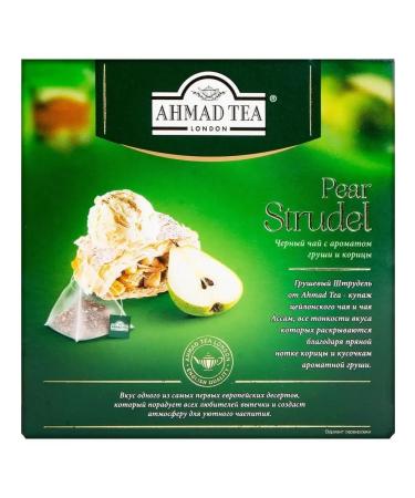Ahmad Tea Tea in pyramids Black Pear Strudel 20 bags 4pcs - Buy Online on GoSupps.com