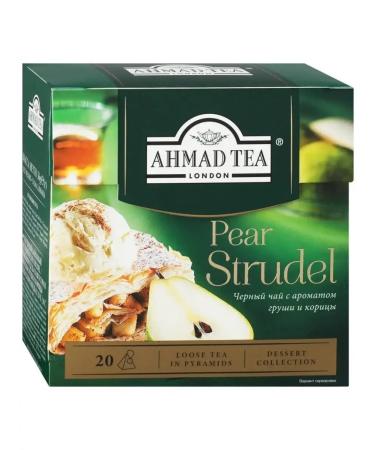 Ahmad Tea Tea in pyramids Black Pear Strudel 20 bags 4pcs - Buy Online on GoSupps.com