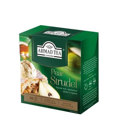 Ahmad Tea Tea in pyramids Black Pear Strudel 20 bags 4pcs - Buy Online on GoSupps.com