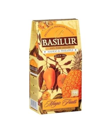 Tea black basilur mango pineapple 100 grams 2 pieces - Buy Online on GoSupps.com