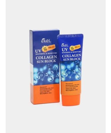 EKEL Sunscreen for face and body with collagen SPF50+