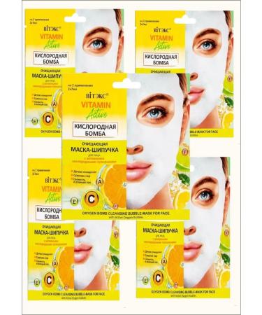 Vitex Cleaning flap mask for the face oxygen bomb 5 pieces