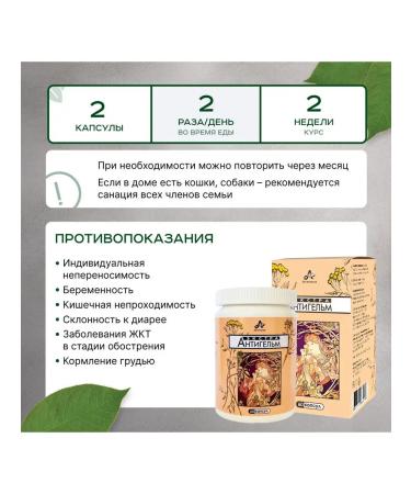 LLC ARTEMISIA/LLC VITACHAI Antigelm from helminths of helminths 60 capsules - Buy Online on GoSupps.com