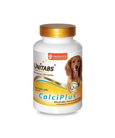 Unitabs U204 Calciplus with Q10 vitamins for dog dogs phosphorus and in