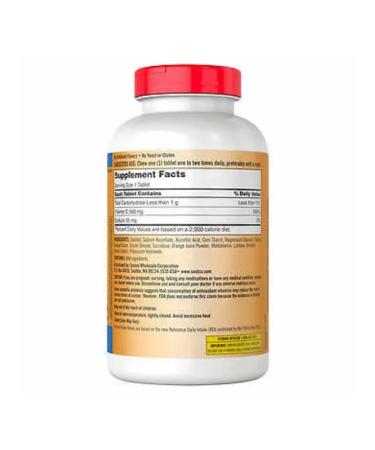 Kirkland Signature Vitamin C 500 mg Vitamin C 500 Mg 500 pcs - Buy Online on GoSupps.com