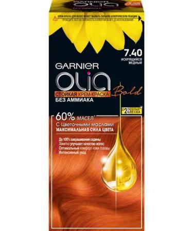Garnier Olia 7.40 persistent hair dye without ammonia