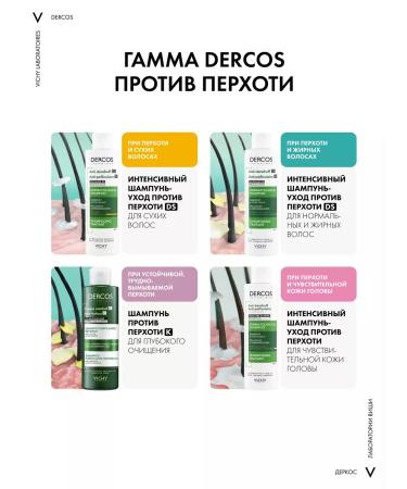 Vichy Dercos shampoo-piling for hair from dandruff and seborrhea 250 ml - Buy Online on GoSupps.com