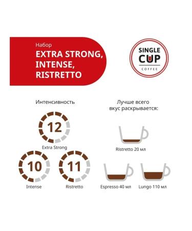 Single Cup Coffee Coffee in capsules "Extra Strong Intense Ristretto" 30 pcs - Buy Online on GoSupps.com