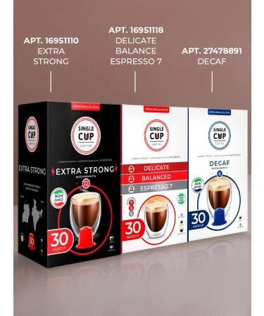 Single Cup Coffee Coffee in capsules "Extra Strong Intense Ristretto" 30 pcs - Buy Online on GoSupps.com
