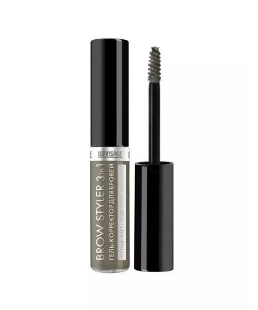 Lux Visage BrowSaage eyebrow gel corrector with microfiber "Brow Styl