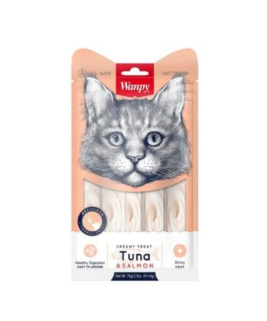 wanpy Cotton treats delicate puree from tuna and salmon 70 g - Buy Online on GoSupps.com
