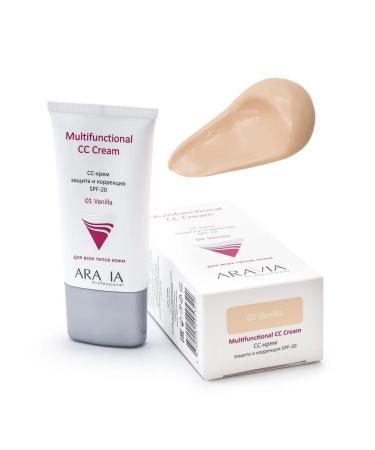 ARAVIA Professional SS CRRUM Protective SPF-20 Multifunctional 01 Vanilla - Buy Online on GoSupps.com