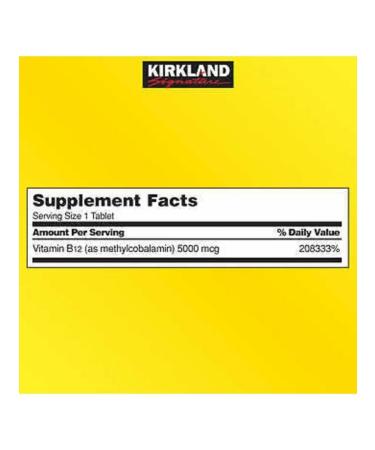 Kirkland Signature Vitamin B12 is rapidly diagnosed - Buy Online on GoSupps.com