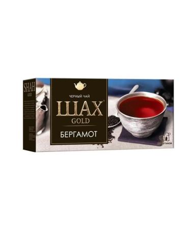 Shah Black tea with bergamot 5pcs 50g (25 packs in a pack) - Buy Online on GoSupps.com