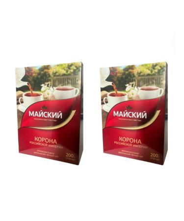 May Tea Black Maisk Crown of the Russian Empire 200 grams 2 pcs