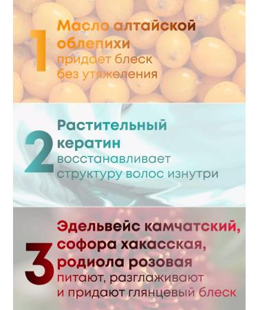 Natura Siberica Hair mask Professional restorative keratin - Buy Online on GoSupps.com