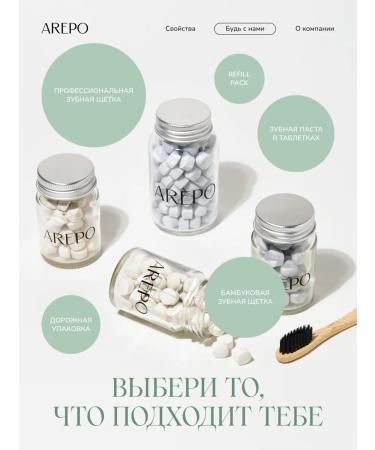 AREPO Mint toothpaste 55 tab - Buy Online on GoSupps.com