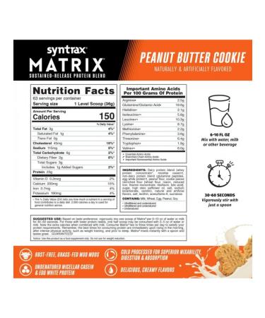 SYNTRAX Complex protein Matrix 2270 g cookies with peanuts - Buy Online on GoSupps.com