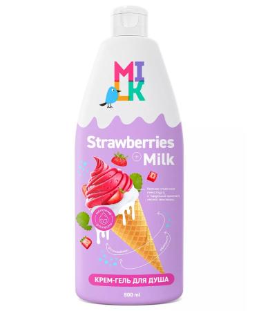 Cream Gel Soul Women Moisturizing Strawberries and Milk
