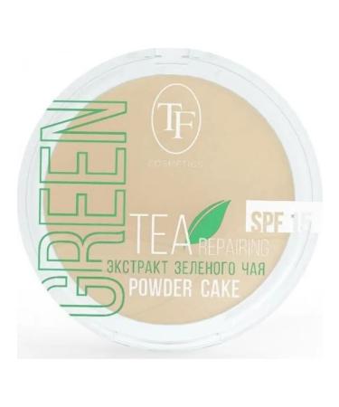 TF Cosmetics Facial powder "Compact Powder Green" tone 02 ivory