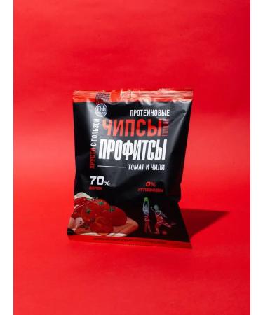 PROFIT Protein chips with the taste of tomato and chili 30g x 6pcs - Buy Online on GoSupps.com