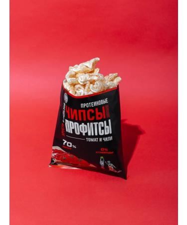 PROFIT Protein chips with the taste of tomato and chili 30g x 6pcs - Buy Online on GoSupps.com