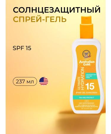 Australian Gold Spray Gel SPF 15 Spray Gel Ultimate Hydration